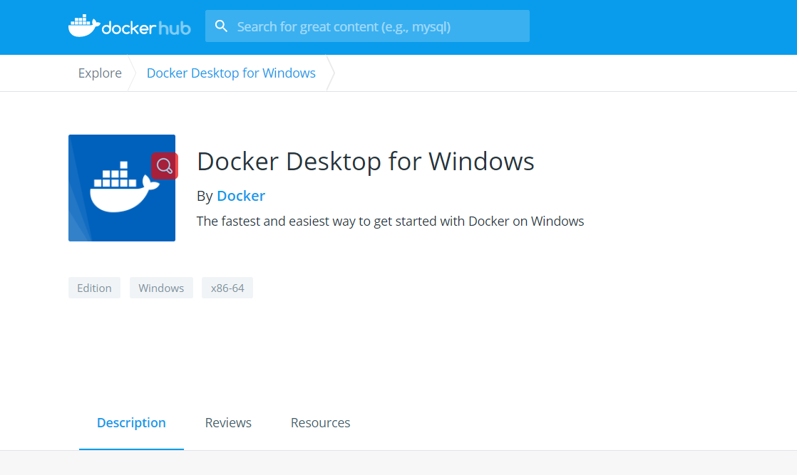 Docker快速开始-在Windows上使用Docker Desktop