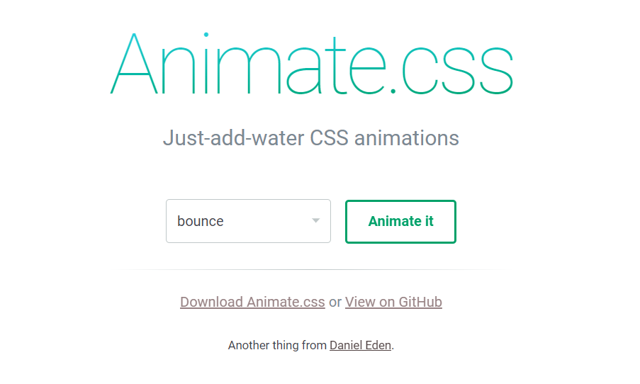Animate.css 一款牛逼的css3动画库